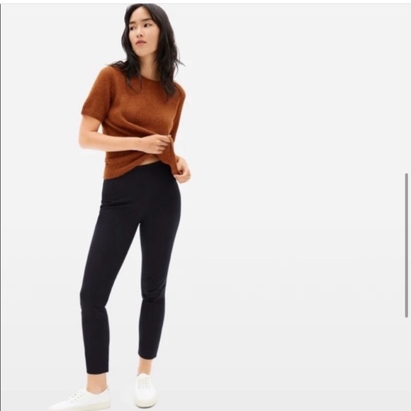 Everlane Dress Pants Side Zip Elastic Waist 4 CQ - Picture 4 of 11